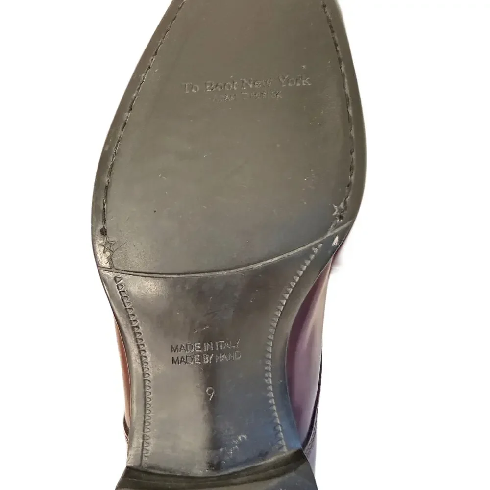 To Boot New York Adam Derrick Double Monk Strap Dress Shoes Made in Italy